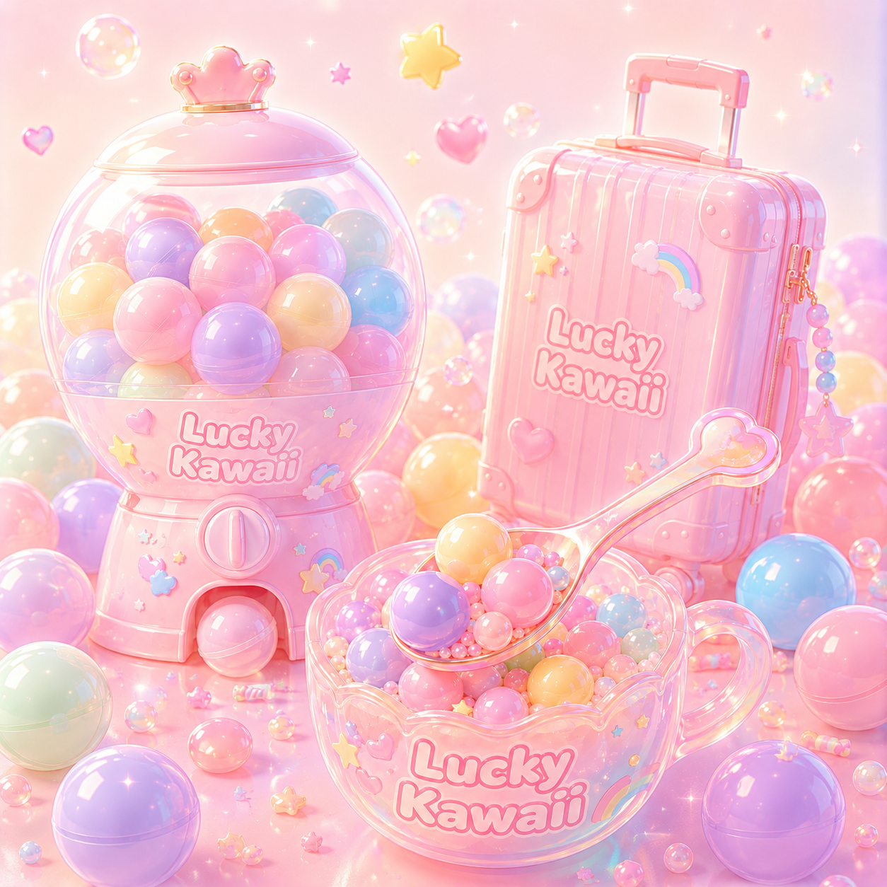 Kawaii  Gacha + Scoop+ Suitcase